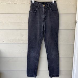 Vintage Faded Black High Rise Jeans